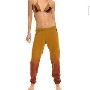 Aviator Nation Gold Faded Sweatpants